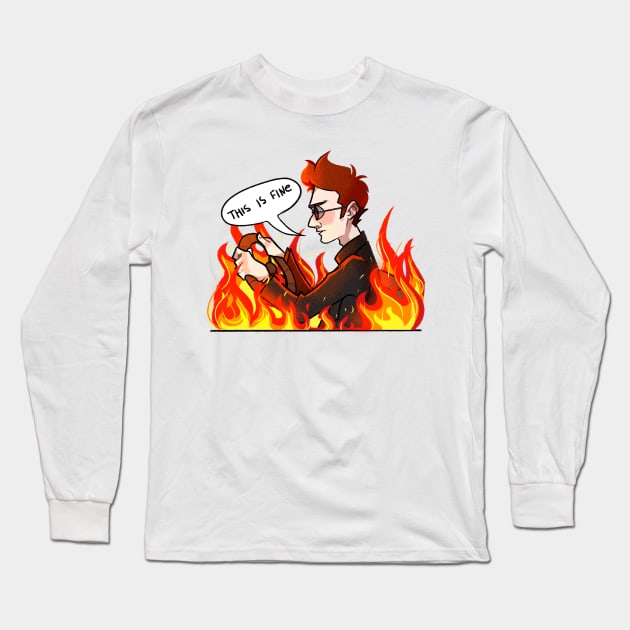 Good omends Crowley Long Sleeve T-Shirt by gaypompeii